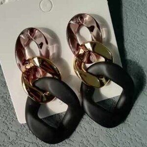 Chain Link Statement Earrings